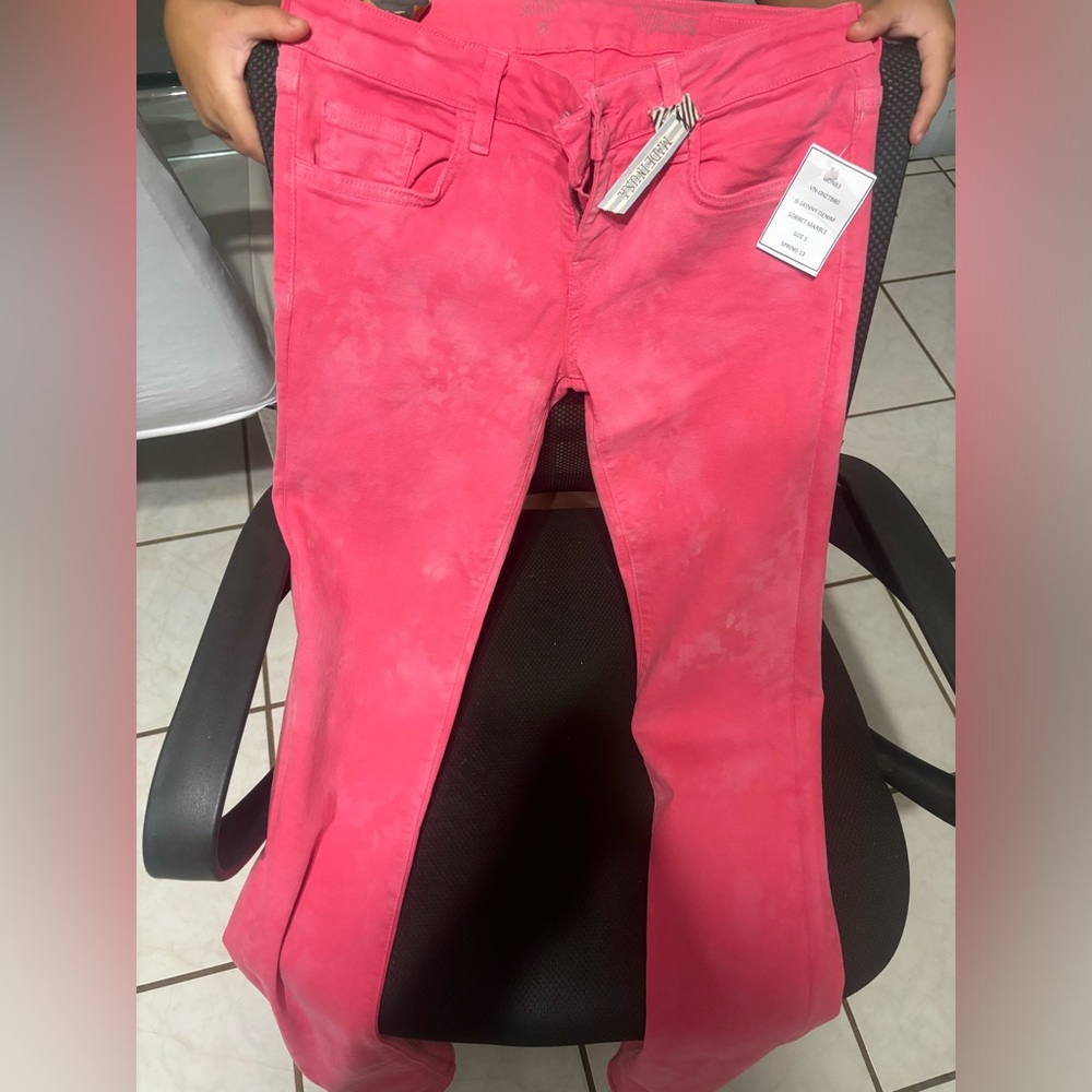 Vans Pink tie dye skinny stretch pants new! Size 5 but runs like 3